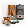 Image of Elakai 1ft x 2ft Resin & Wood Travel Cornhole Set | Beach Wave