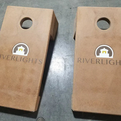 Stone Age Concrete Outdoor Cornhole Boards
