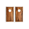 Image of Elakai 1ft x 2ft Resin & Wood Travel Cornhole Set | Beach Wave