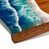 Image of Elakai 1ft x 2ft Resin & Wood Travel Cornhole Set | Beach Wave