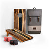 Image of Elakai 1ft x 2ft River Epoxy Resin With Live Edge Acacia Pathfinder Art Cornhole Board Set