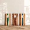 Image of Elakai 1ft x 2ft River Epoxy Resin With Live Edge Acacia Pathfinder Art Cornhole Board Set