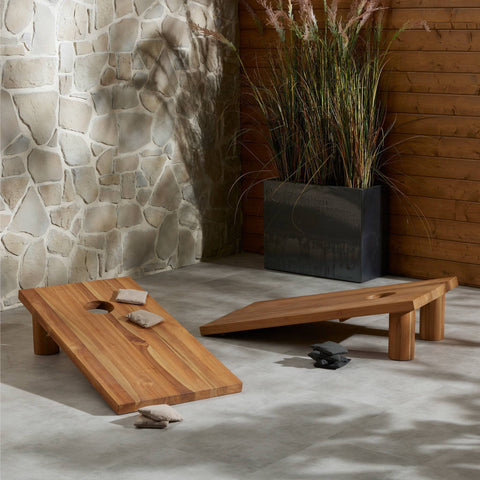 Four Hands Outdoor Bag Toss Set - Aged Natural Teak