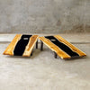 Image of Uttermost Clearwood Cornhole Game Set - Natural Teak, Black, Set of 2