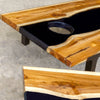 Image of Uttermost Clearwood Cornhole Game Set - Natural Teak, Black, Set of 2