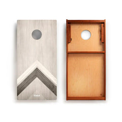 Elakai Silver Chevron Mahogany Pathfinder Cornhole Boards