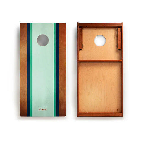 Elakai Gidget Surf Mahogany Pathfinder Cornhole Boards - Travel