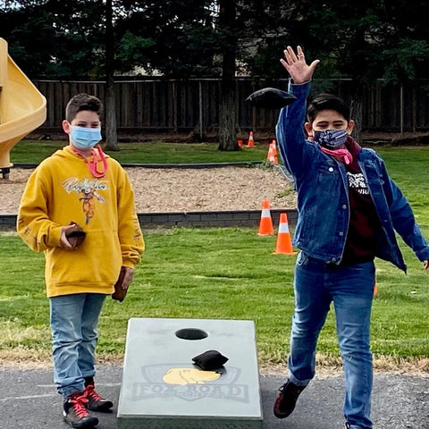 Stone Age Concrete Outdoor Cornhole Boards