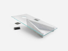 Impatia Lancio Marble & Glass Cornhole Game - Made in Italy