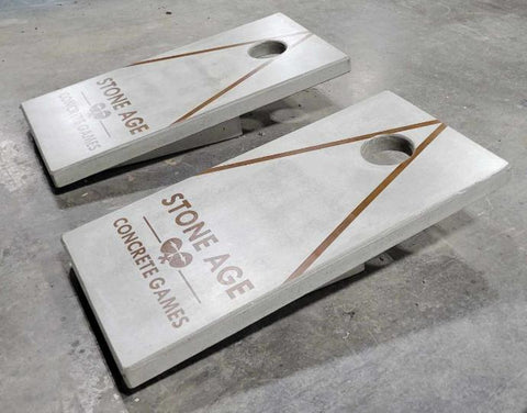 Stone Age Concrete Outdoor Cornhole Boards