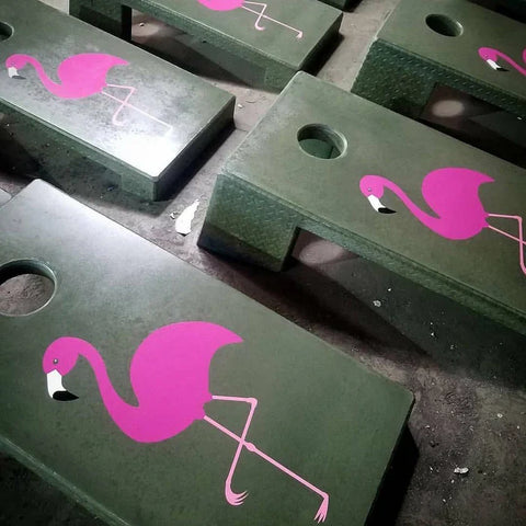 Stone Age Concrete Outdoor Cornhole Boards