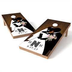 Official Size 2x4 Our Wedding Day Cornhole Game