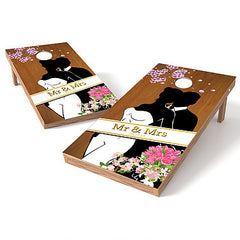 Official Size 2x4 Mr. And Mrs. Wedding Cornhole Game