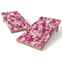 Official Size 2x4 Pink Camo Cornhole Game