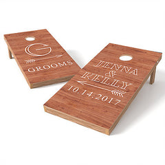 Official Size 2x4 Bride & Grooms Wedding Cornhole Game
