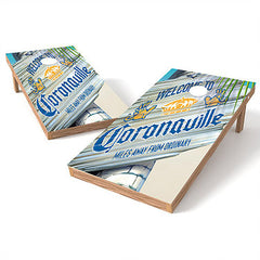 Official 2x4 Coronaville This Way Cornhole Game