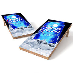 Official 2x4 Bud Light Can on Ice Cornhole Game