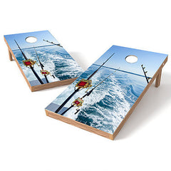 Official Size 2x4 All About Reels Cornhole Game