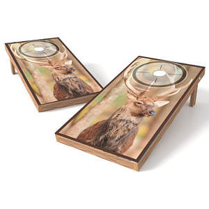 Official Size 2x4 Whitetail Big Buck Target Cornhole Game