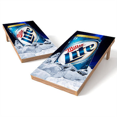 Official 2x4 Miller Lite Can Beam Cornhole Game