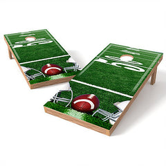 Official Size 2x4 Football 50 Yard Line Cornhole Game