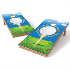 Official Size 2x4 Tee Time Golf Cornhole Game