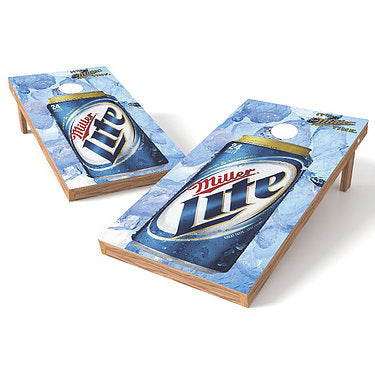 Official 2x4 Miller Lite on Ice Cornhole Game