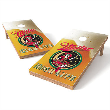 Official 2x4 Miller High Life Beer Cornhole Game