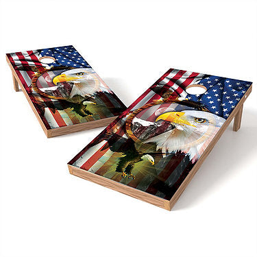 Official Size 2x4 American Eagle Cornhole Game