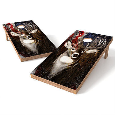 Official Size 2x4 Buck Whitetail Deer Cornhole Game