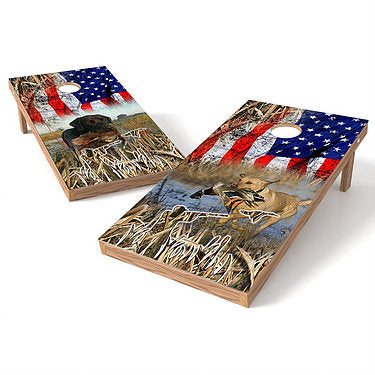 Official Size 2x4 Hunting Dog Cornhole Game